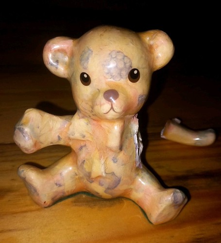Figurine teddy bear ceramic - bear,