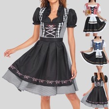 Women's Oktoberfest Beer Bavarian Dirndl Maid Fancy Dress German Cosplay Costume