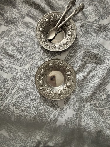 Pair victorian silver - pair,