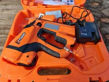 PASLODE IM65 F16 2ND FIX PIN NAILER, WITH CARRY CASE, CHARGER AND BATTERY