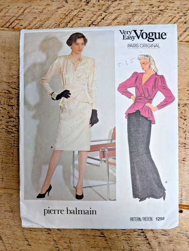 Vogue 1298 pierre balmain - vogue,