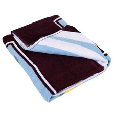 Aston Villa FC Pulse Towel140cm x 70cm Claret/Sky Blue  TA13272
