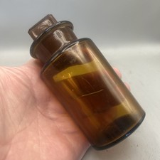 NICE EDWARDIAN CHEMIST POISON BOTTLE VARIANT WITH ORIGINAL STOPPER