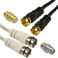 COAXIAL SATELLITE CABLE EXTENSION VIRGIN MEDIA SKY TV BROADBAND F CONNECTOR LEAD
