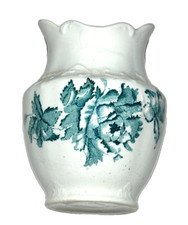 CHATSWORTH JHW & Sons Small Vase 5" Hanley England Durability Transferware 1900