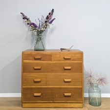 Midcentury Military Oak Chest of Drawers by Enham