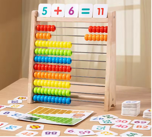 Wooden abacus 100 - 100, beads