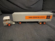 DAF Truck with Trailer - Van Gend en Loos - Lion Car - Lion Toys - Grey - RARE