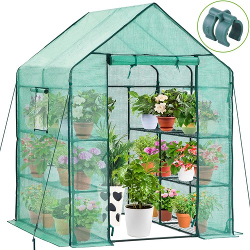 Ohuhu greenhouse with shelves - with,