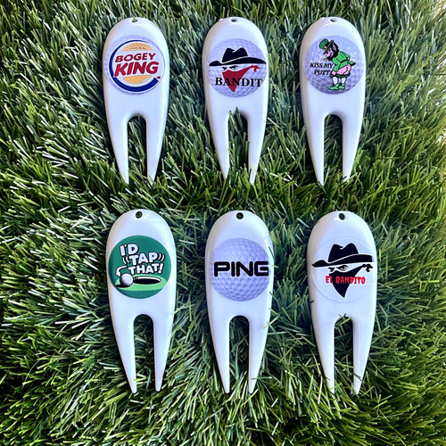 Plastic golf divot pitch - 6,