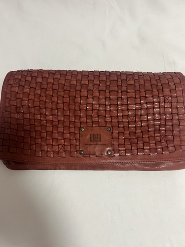 Biba kansas leather woven bag - kansas,
