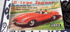 1966 Airfix  Snap Together 1/24 E-Type Jaguar  vintage Red Stripe ! Scalecraft