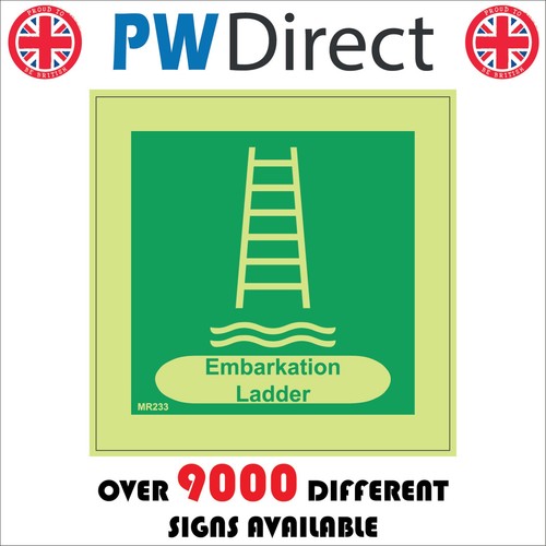 Sign embarkation ladder - embarkation, safety