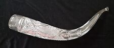 Drinking Horn Georgian Old Vintage Caucasian Crystal Glass Wine Cup Soviet USSR