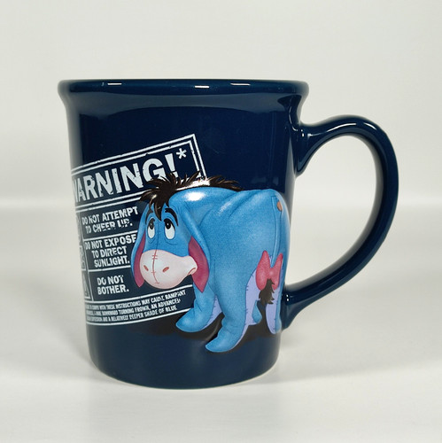 Disney eeyore mug blue - disney,