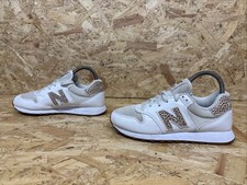 New Balance 500 Size 4 UK White Leopard Print Rare Trainers Women's Gym Running