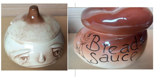 Sylvac onion crying face pot - sylvac,