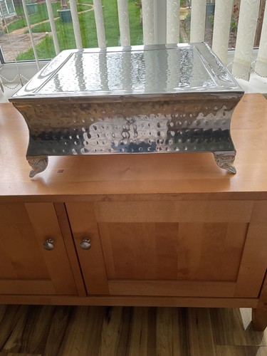 Silver metal wedding - wedding, cake