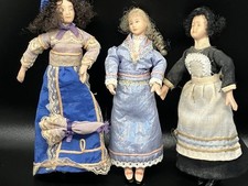 Dolls House 1/12 Scale Lady Female Woman Maid Repair x 3 Bundle