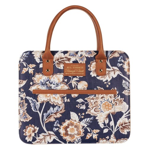 Floral bible bag with can - floral,