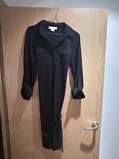 Michael Kors - Black Shirt dress - Size L - button down with tie belt detail 