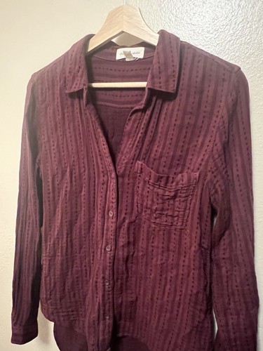 Cloth stone burgundy striped - stone,