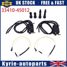 2Pcs 33410-45012 Ignition Coils 4pcs Caps for Suzuki GS550 GS750 GS850 GS100 GDS