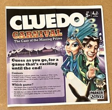Junior Cluedo Carnival Case Of The Missing Prizes. SPARE RULES INSTRUCTIONS.