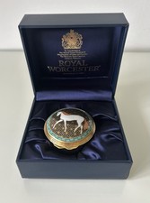 Royal Worcester Annual China Box Zodiac Horse 2002
