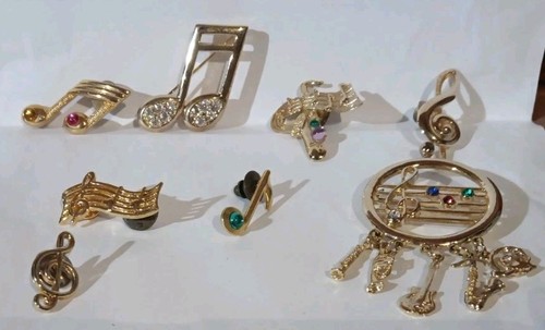 Vtg lot brooch pin jewelry - vtg,