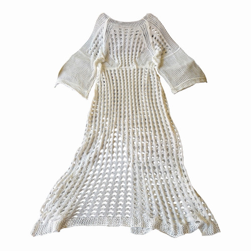 Ivory crochet open knit - ivory,