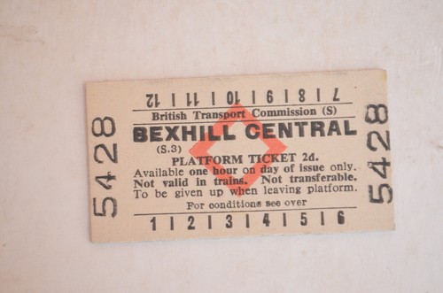 Railway platform ticket - platform, btc