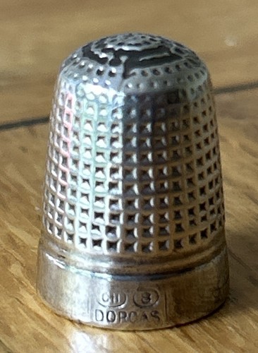 Silver plated thimble - plated, ~