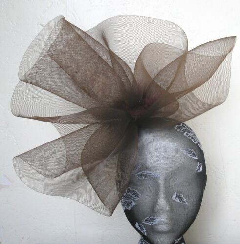 Brown crin fascinator headband - crin,