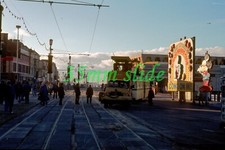 BLACKPOOL UNIMOG TRAM 440 CENTRAL PIER 637 DERAILED OCT 1984 ORIG SLIDE+COPYRIGH
