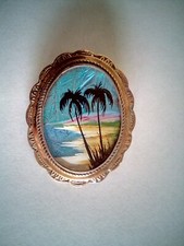 LARGE  Butterfly Wing Brooch - Thomas L. Mott Pinchbeck