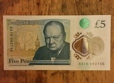 £5 Note Rare AA15 Five Pound Note
