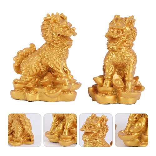 Pair resin kylin - kylin, figurines
