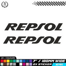 2x REPSOL Vinyl Decal Stickers