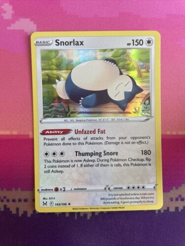 Pokemon card snorlax lost - pokemon,