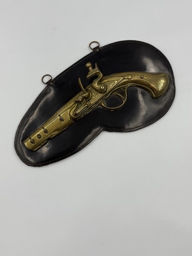 Vintage brass flintlock - vintage,