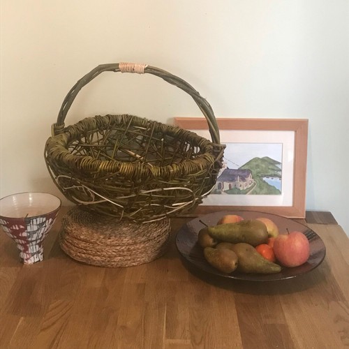 Shopping basket willow - shopping,