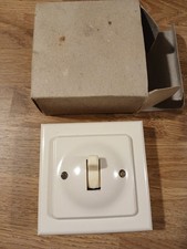 Vintage cream bakelite light