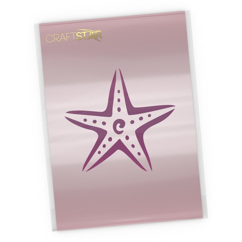 Starfish stencil small - stencil,