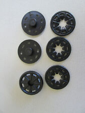 Press Studs / Snap fasteners / Poppers LARGE 25mm plastic / 3 pack