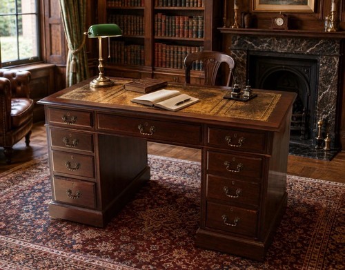Edwardian mahogany partners - mahogany,
