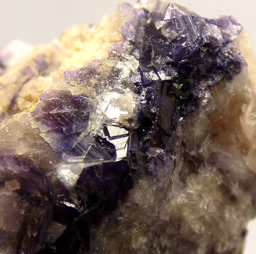 Blue john fluorite crystal - fluorite,