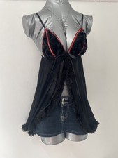 black red mesh faux fur lined