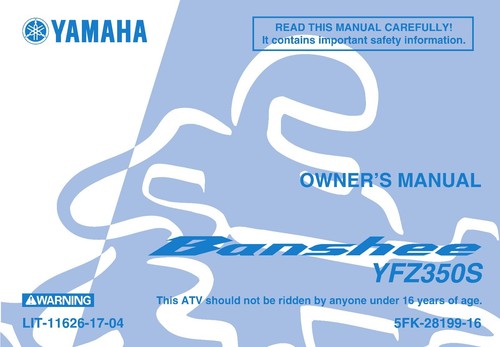 Yamaha owners manual book - manual,