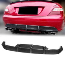 For Mercedes SLK Class R171 SLK200 04-11 Carbon Fiber Rear Bumper Lip Diffuser